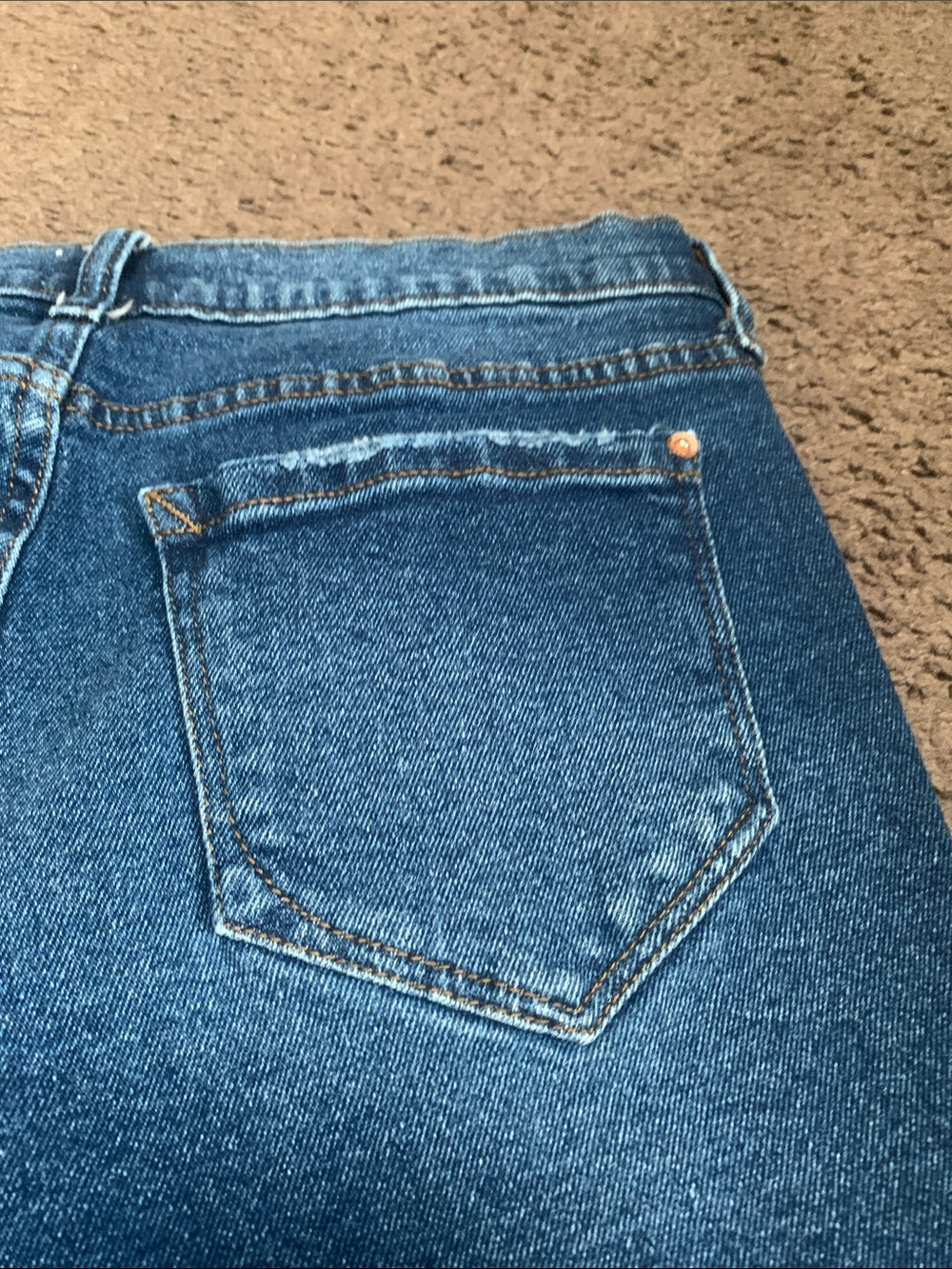 Kensie medium blue Frayed Hem Denim Shorts - Picture 4 of 6